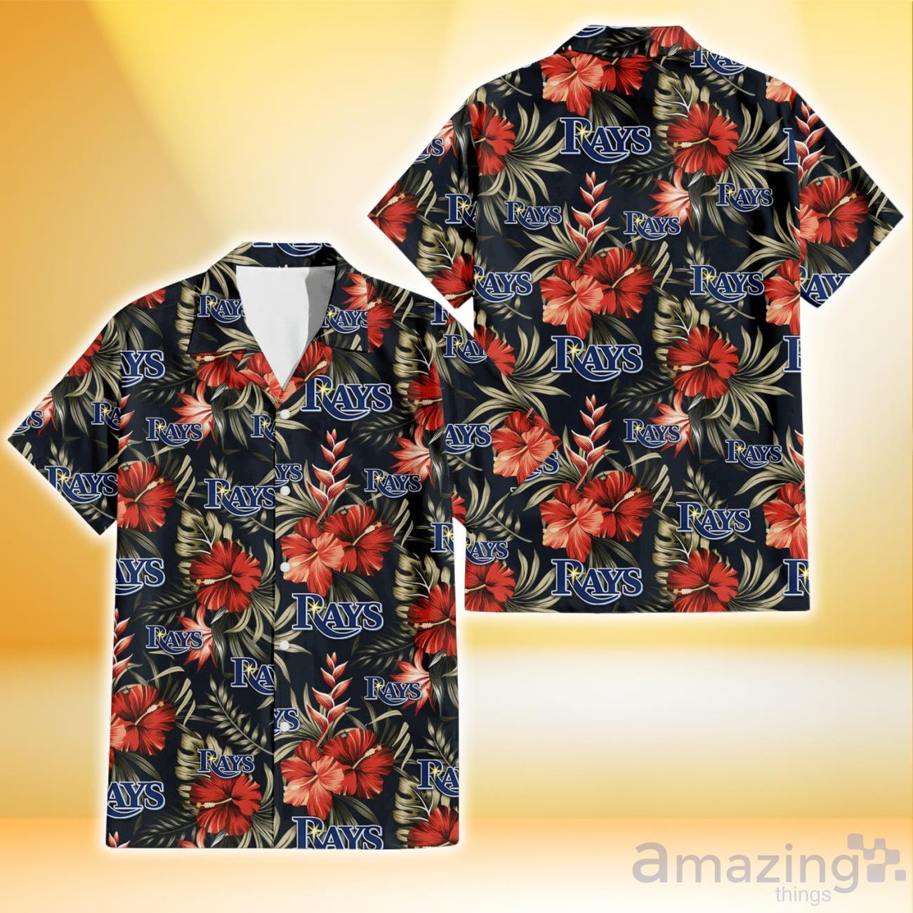 Tampa Bay Rays Hawaiian Shirt 3D Floral Pattern, Summer Gift For