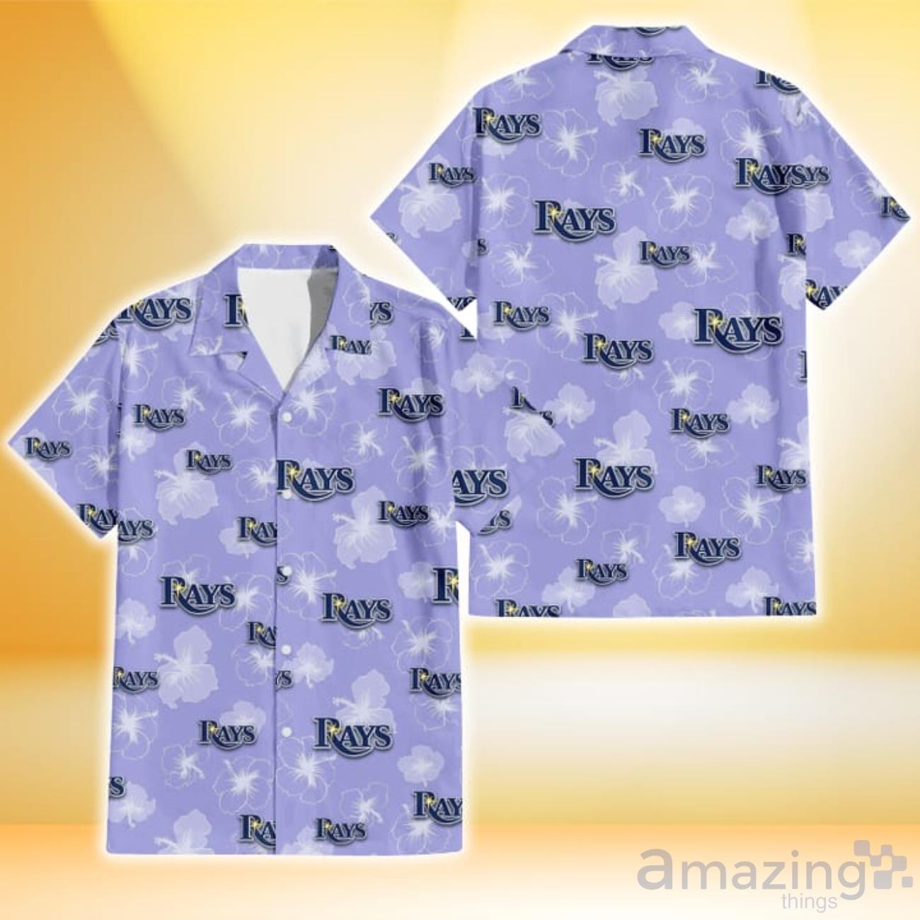 Personalized Tampa Bay Rays Baseball White Hawaiian Shirt And