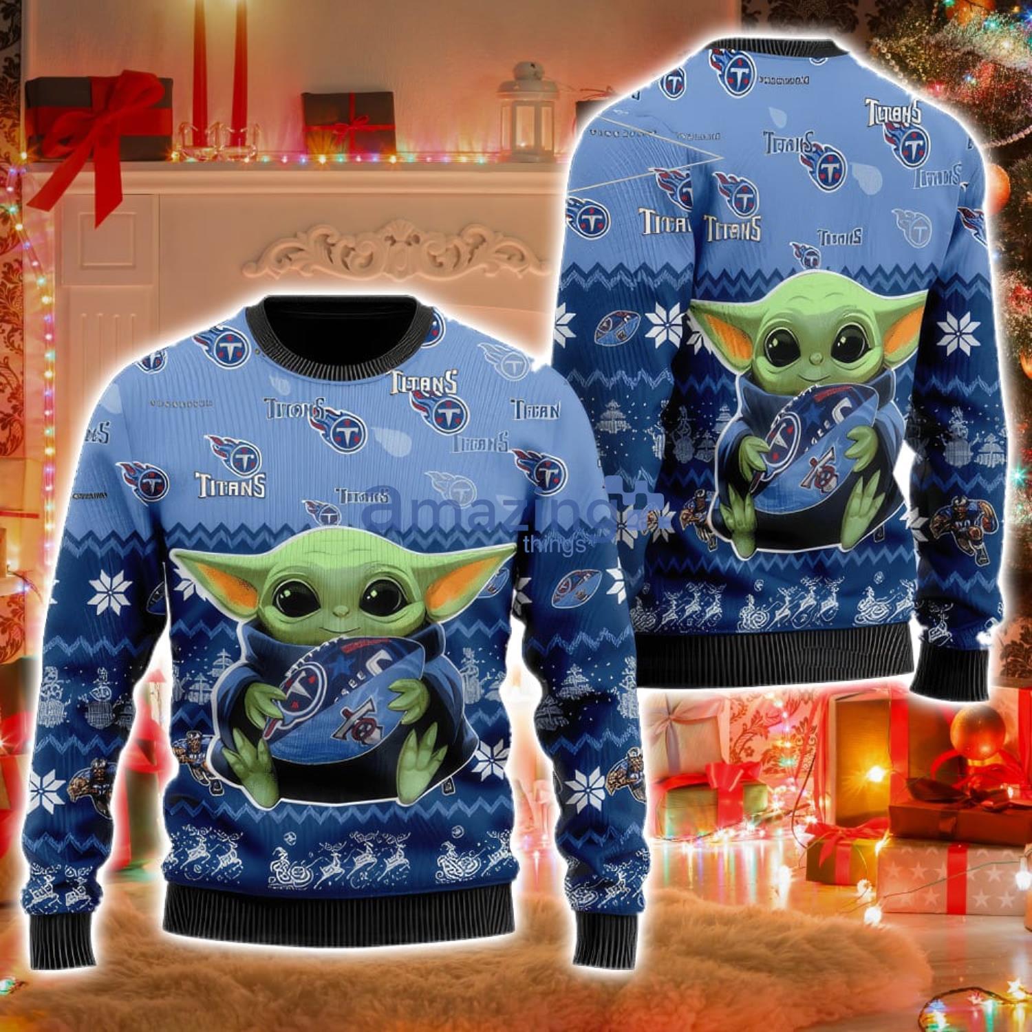 Pittsburgh Steelers Baby Yoda Ugly Christmas Sweater