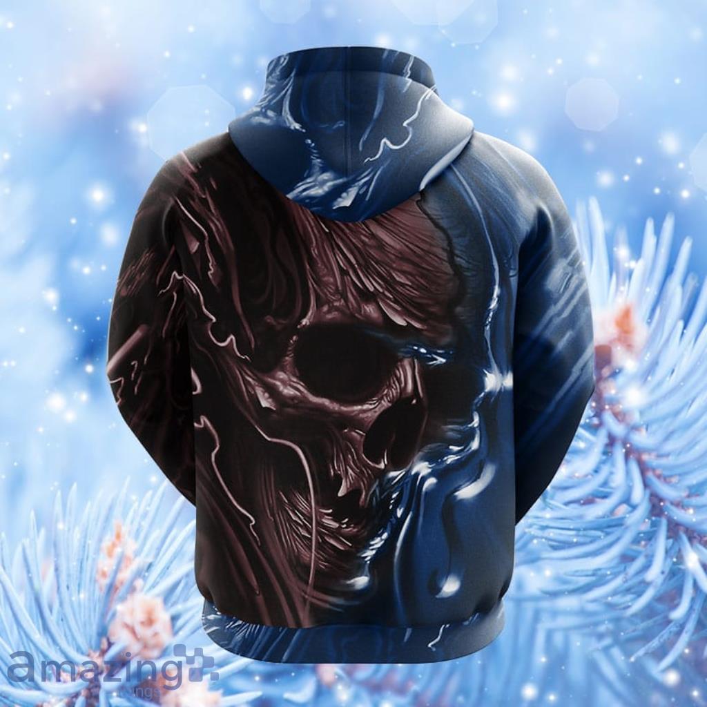 Tennessee Titans NFL Skull Funny Blue Hoodie, Zip Hoodie 3D All Over Print  For Fans