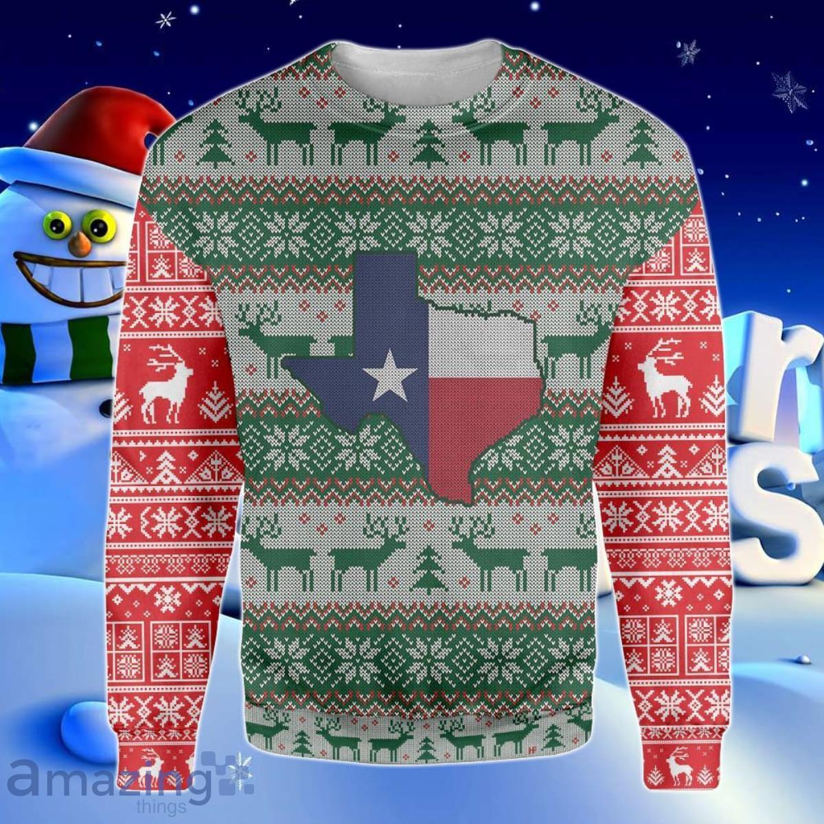Texas Christmas Ugly Christmas Sweater Product Photo 1