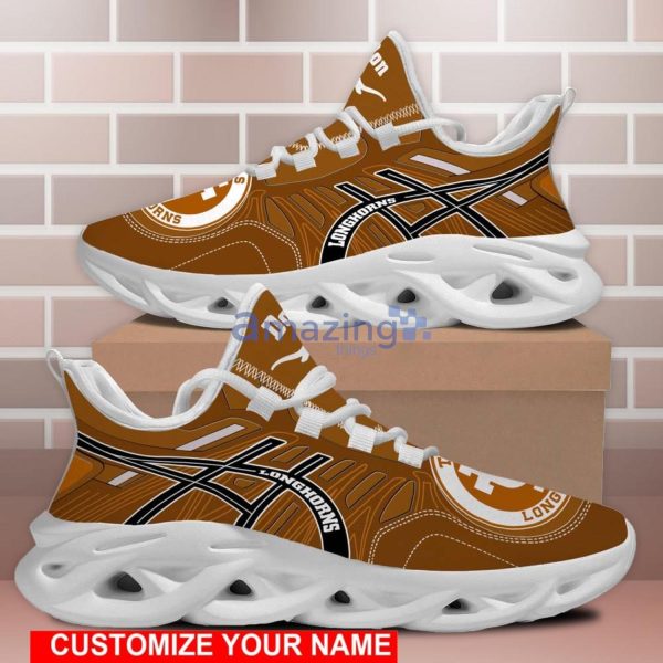 Texas Longhorns Custom Name Sport Max Soul Sneaker Running Sport Shoes Men And Women Gift Product Photo 1