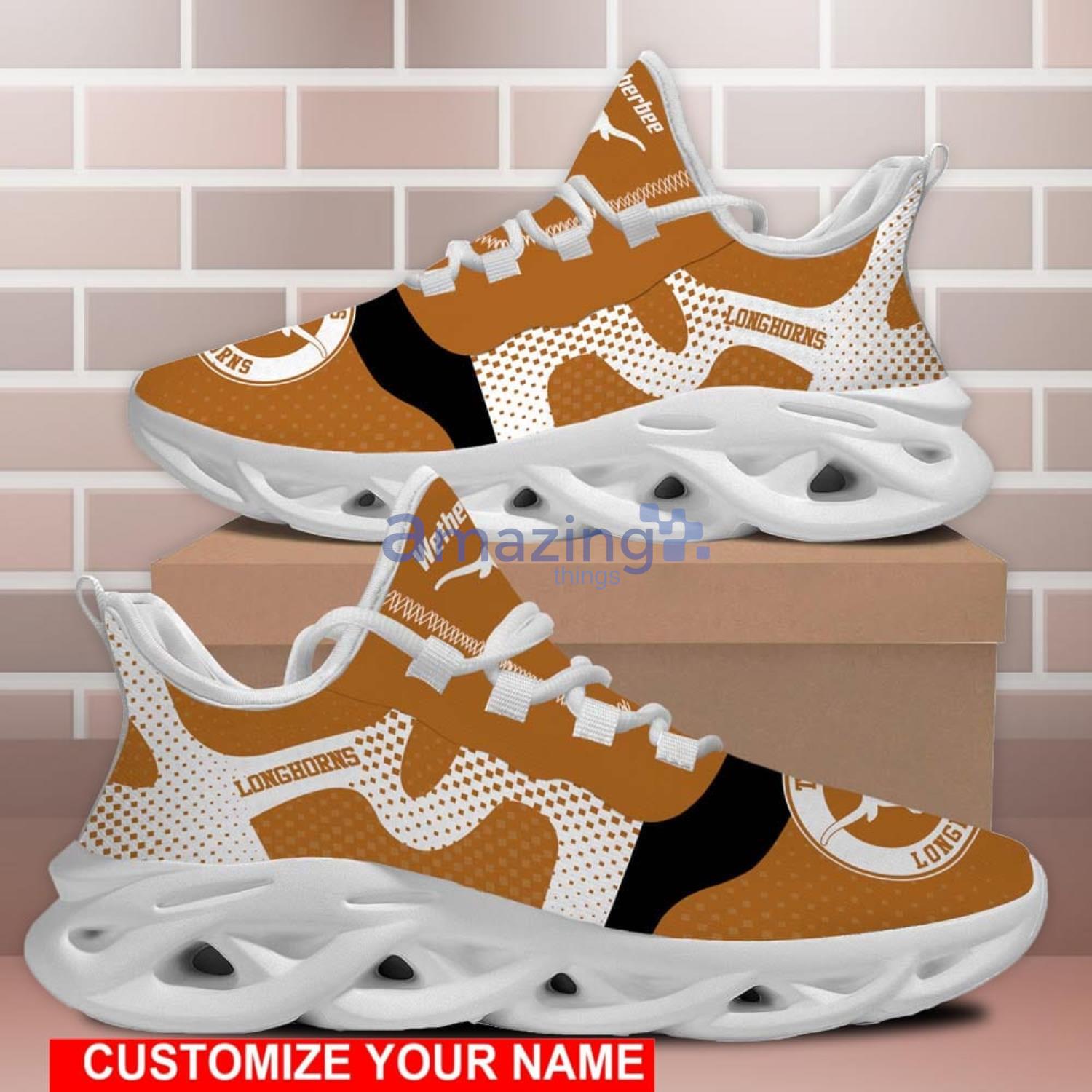 Texas Longhorns Custom Name Sports Max Soul Sneaker Running Sport Shoes Men And Women Gift Product Photo 1