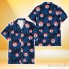 Texas Rangers Black Dark Blue Hibiscus Black Background 3D Hawaiian Shirt Gift For Fans