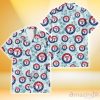 Texas Rangers Pale Turquoise Hibiscus Light Cyan Background 3D Hawaiian Shirt Gift For Fans