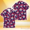 Texas Rangers Plum Vilolet Hibiscus Dark Navy Leaf Black 3D Hawaiian Shirt Gift For Fans