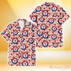 Texas Rangers Tiny Red Hibiscus Green Leaf White Cube Background 3D Hawaiian Shirt Gift For Fans