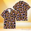 Texas Rangers Tiny Yellow Hibiscus Black Background 3D Hawaiian Shirt Gift For Fans