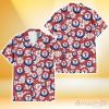Texas Rangers White Hibiscus Indian Red Background 3D Hawaiian Shirt Gift For Fans