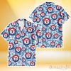 Texas Rangers White Hibiscus Light Blue Texture Background 3D Hawaiian Shirt Gift For Fans