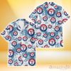Texas Rangers White Hibiscus Orchid Light Blue Background 3D Hawaiian Shirt Gift For Fans