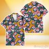 Texas Rangers Yellow Hibiscus Green Banana Leaf Pink Porcelain Flower 3D Hawaiian Shirt Gift For Fans
