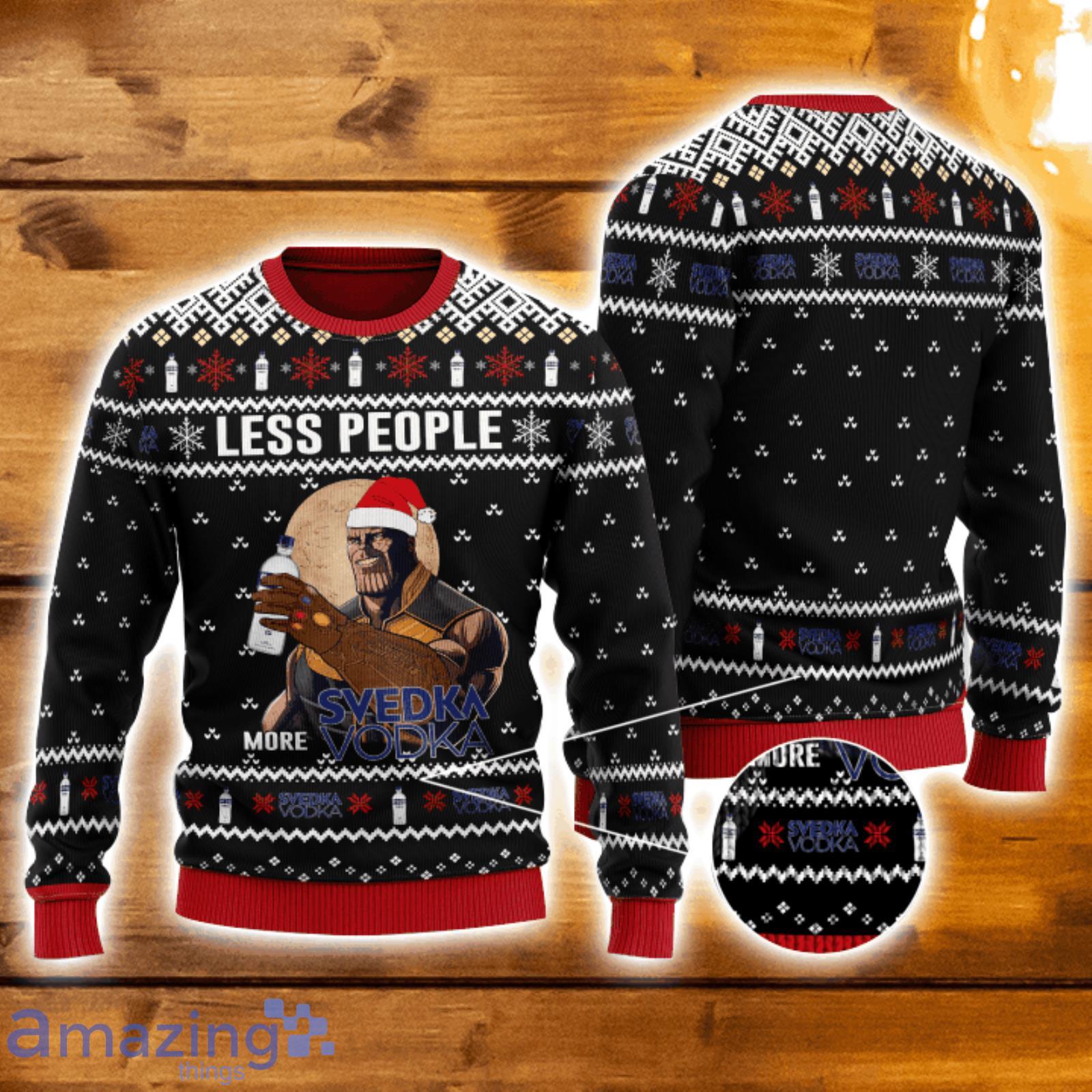 Thanos Less People More Svedka Vodka Ugly Christmas PRE28181 Product Photo 1