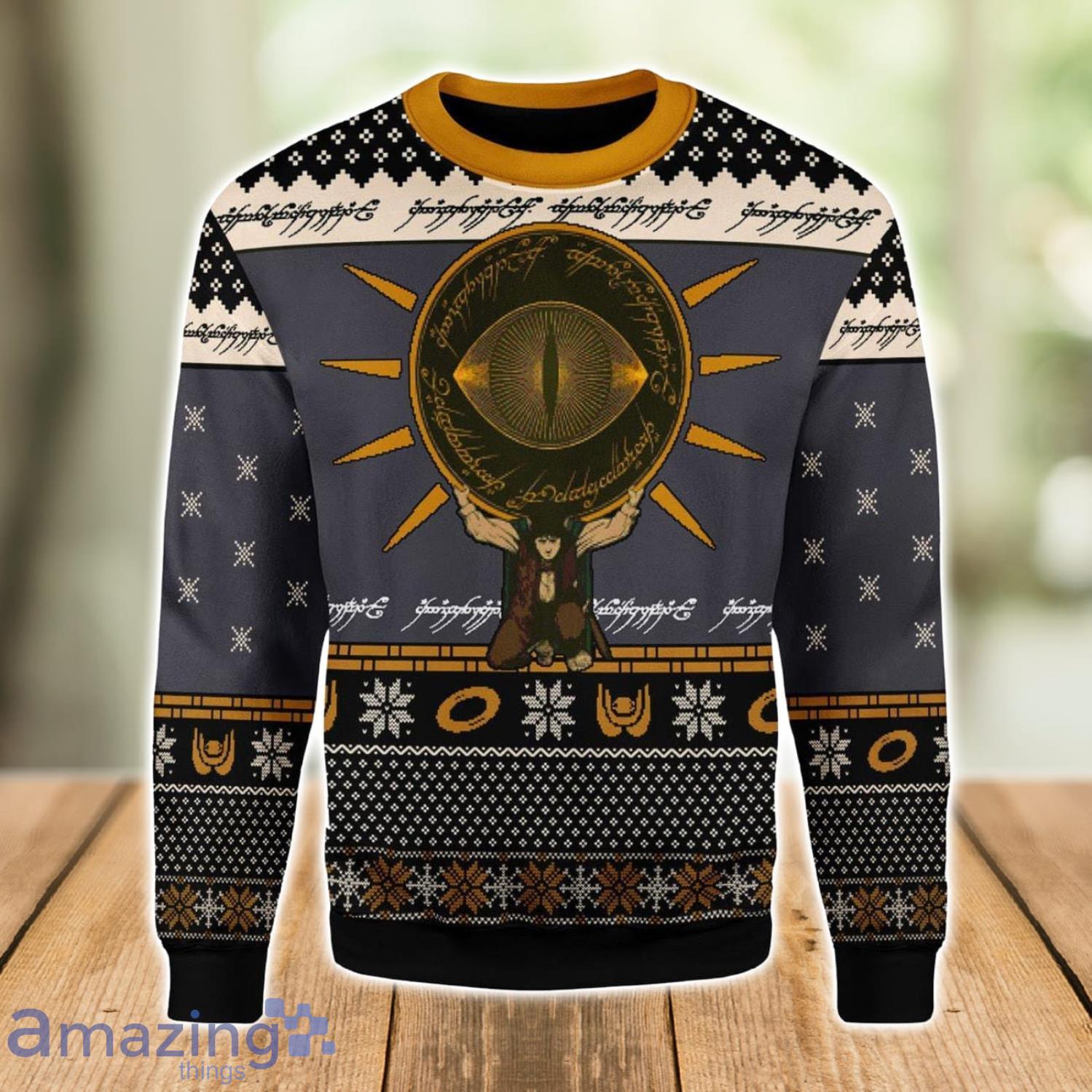 The Lord Of The Rings Burden 3D Ugly Christmas Sweater Xmas Gift Christmas Gift Sweater Product Photo 1