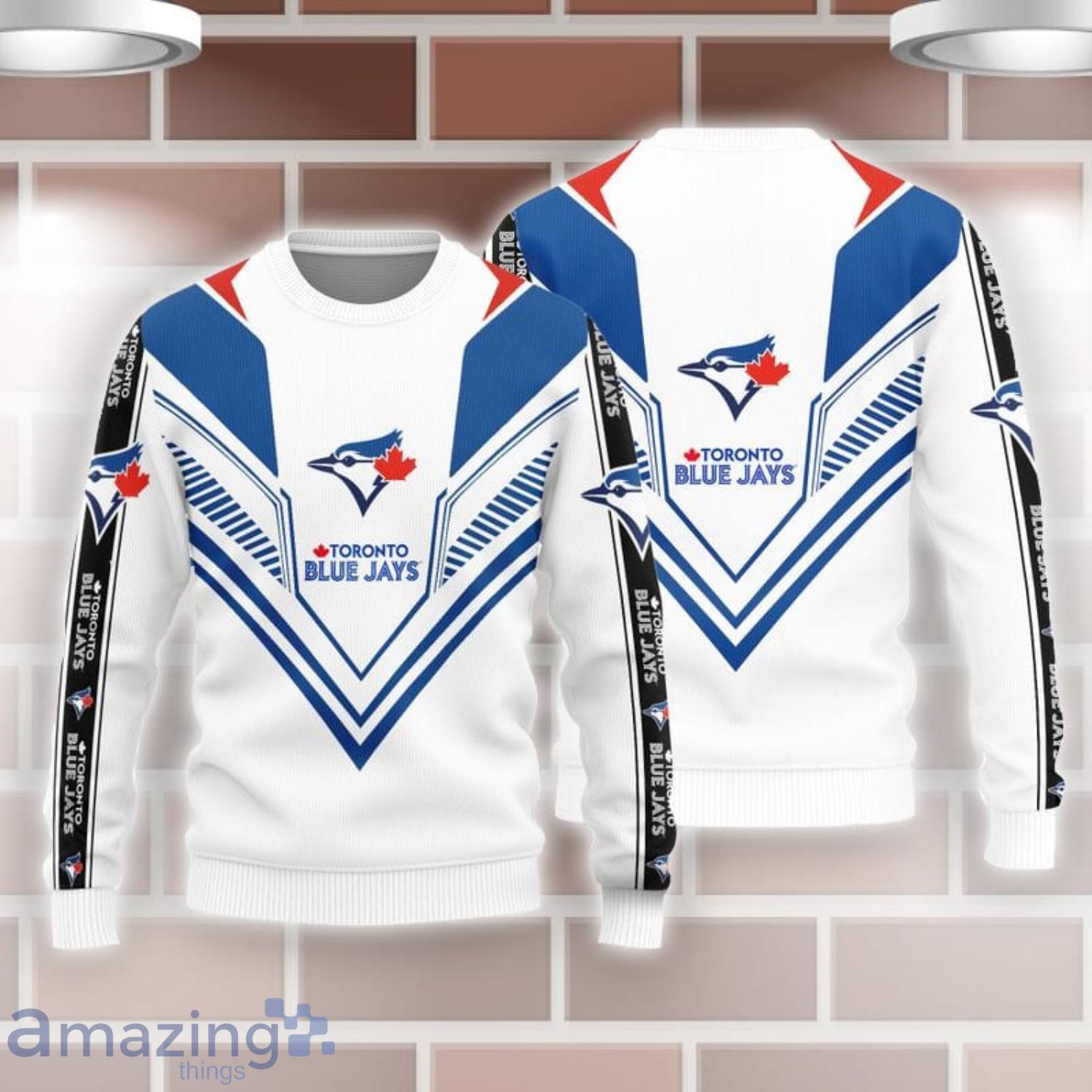 Official Mens Toronto Blue Jays Long-Sleeved Tees, Blue Jays Mens