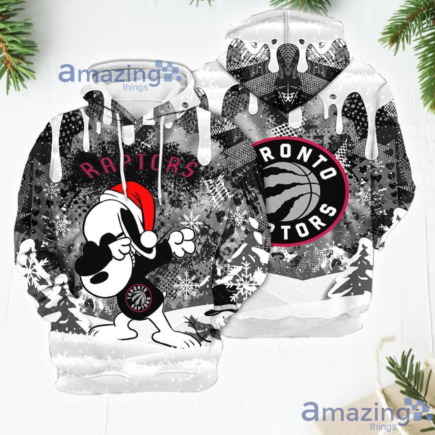 Toronto Raptors Snoopy Dabbing The Peanuts Sports Football Christmas Giift 3D Hoodie For Men And Women Product Photo 1