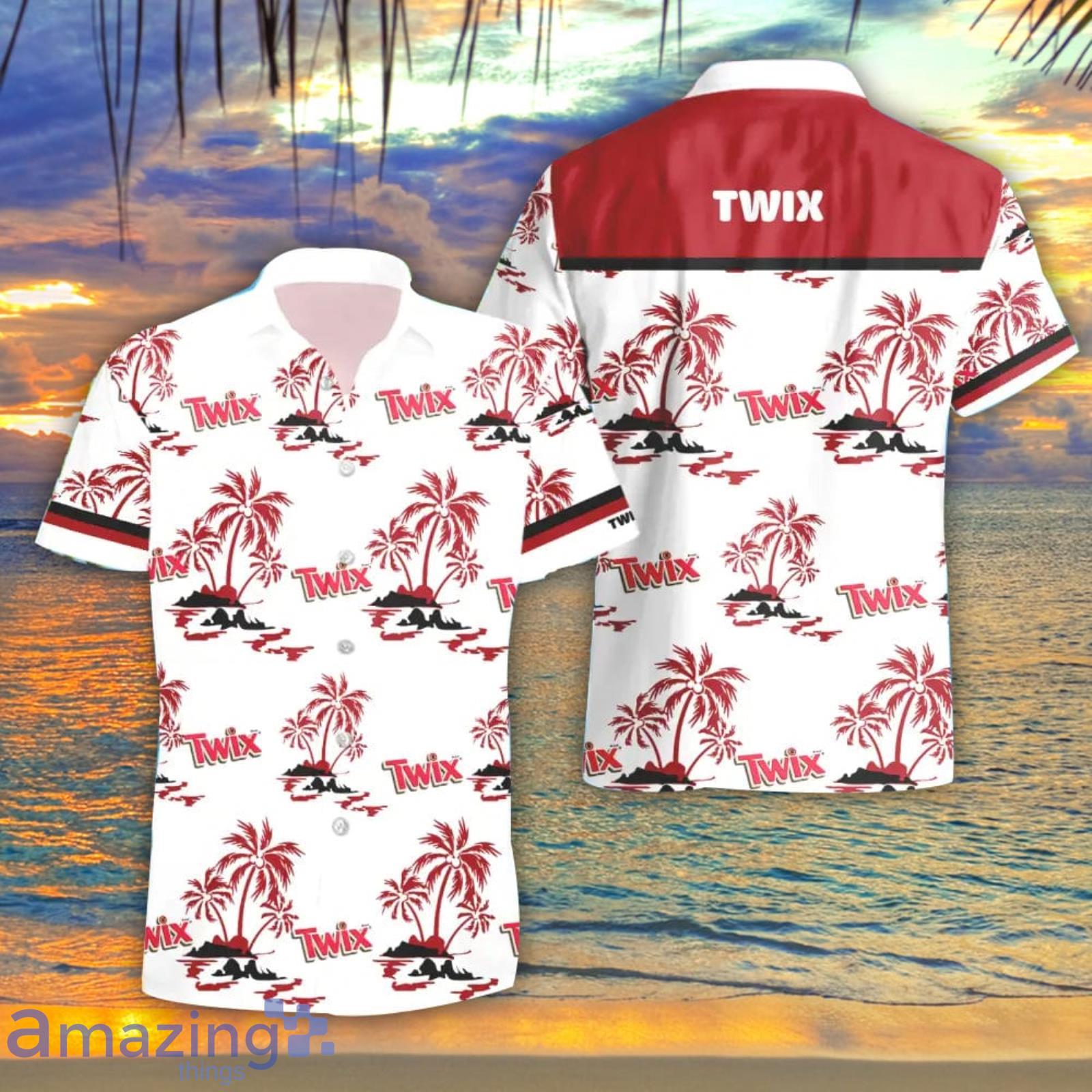 Twix Summer Beach Coconut Pattern Hawaiian Shirt And Shorts Men And Women Gift Product Photo 1