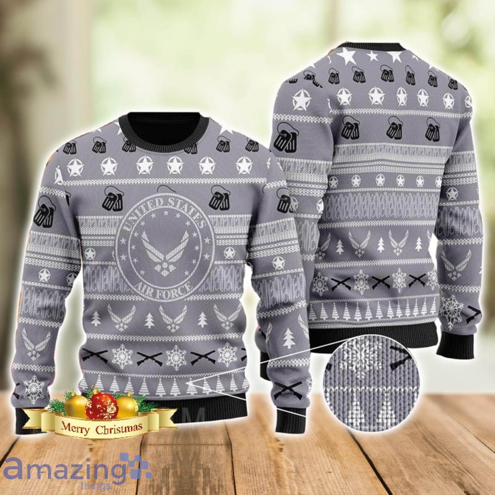 U.S Air Force Ugly Christmas Sweater Xmas Gift Men And Women Christmas Sweater Product Photo 1 U.S Air Force Ugly Christmas Sweater Xmas Gift Men And Women Christmas Sweater Product Photo 1