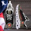 US Marine Corp Military Ranks, Veteran Ranks Camo Style Max Soul Shoes Custom Name