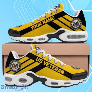 US Veteran Air Cushion Sports Shoes Custom Name And Rank, US Military Shoes Product Photo 1