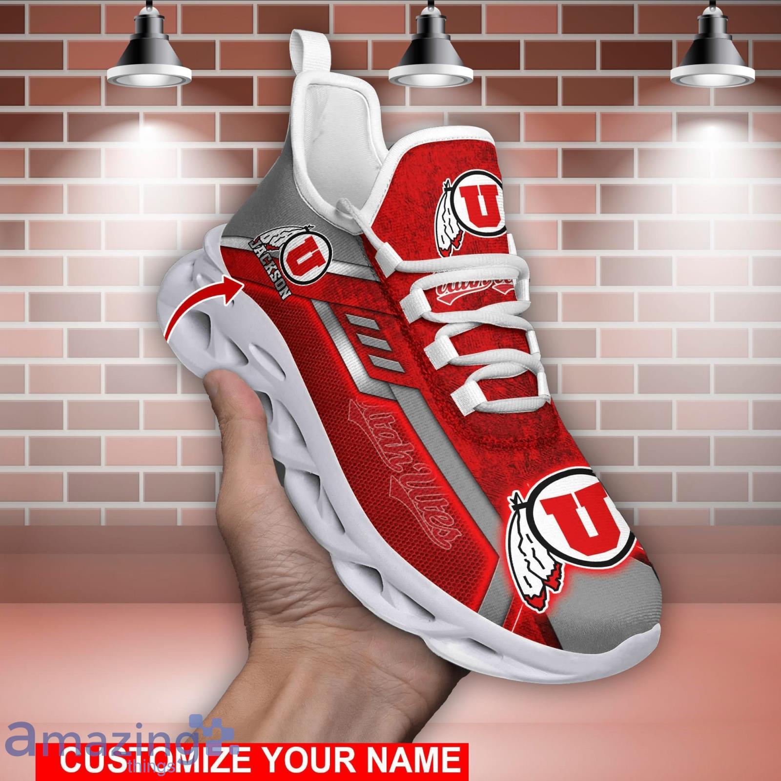 Utah Utes NCAA2 Max Soul Shoes Custom Name Sports Sneakers For Fans Product Photo 1