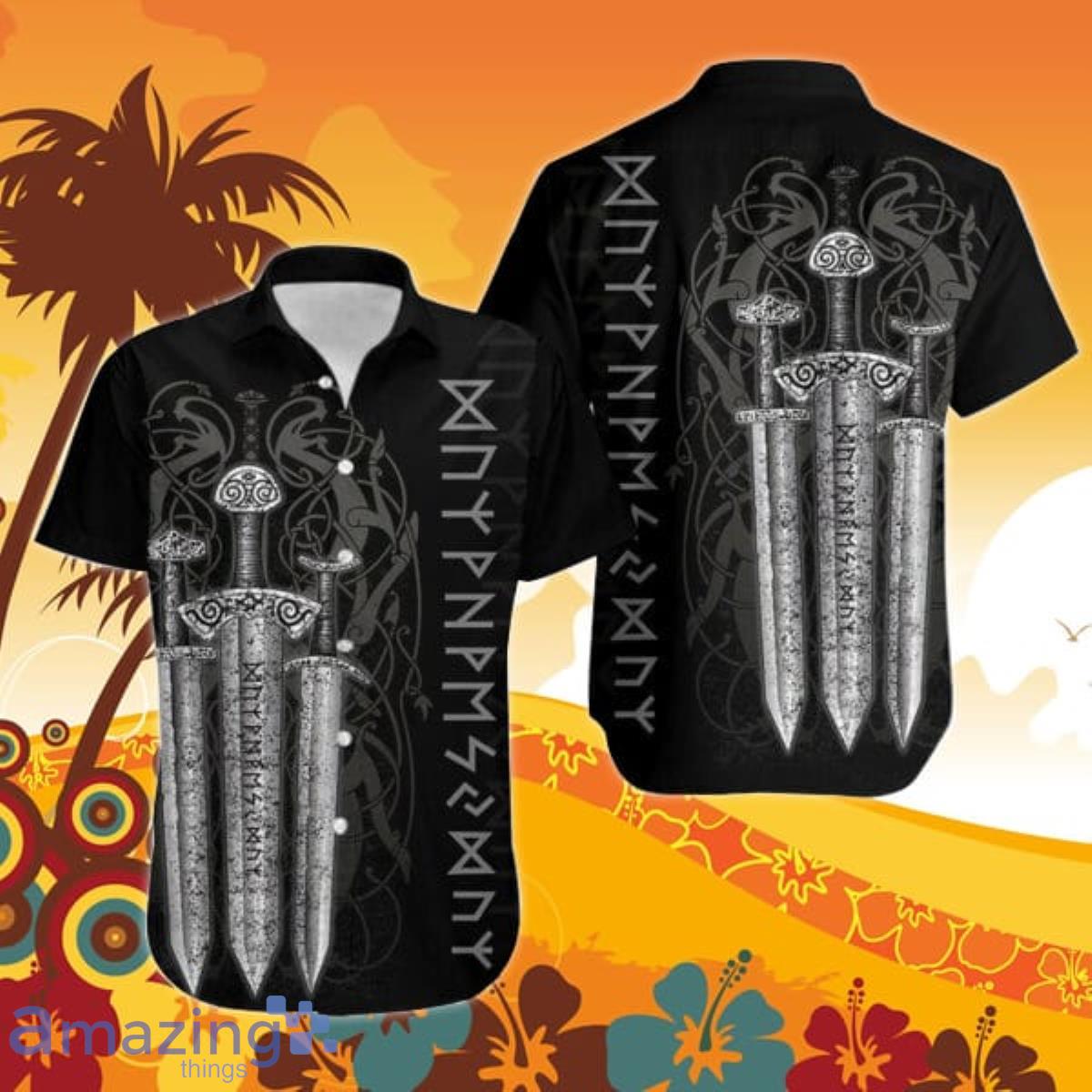Viking Sword Hawaiian Shirt For Men And Women Best Gift Product Photo 1