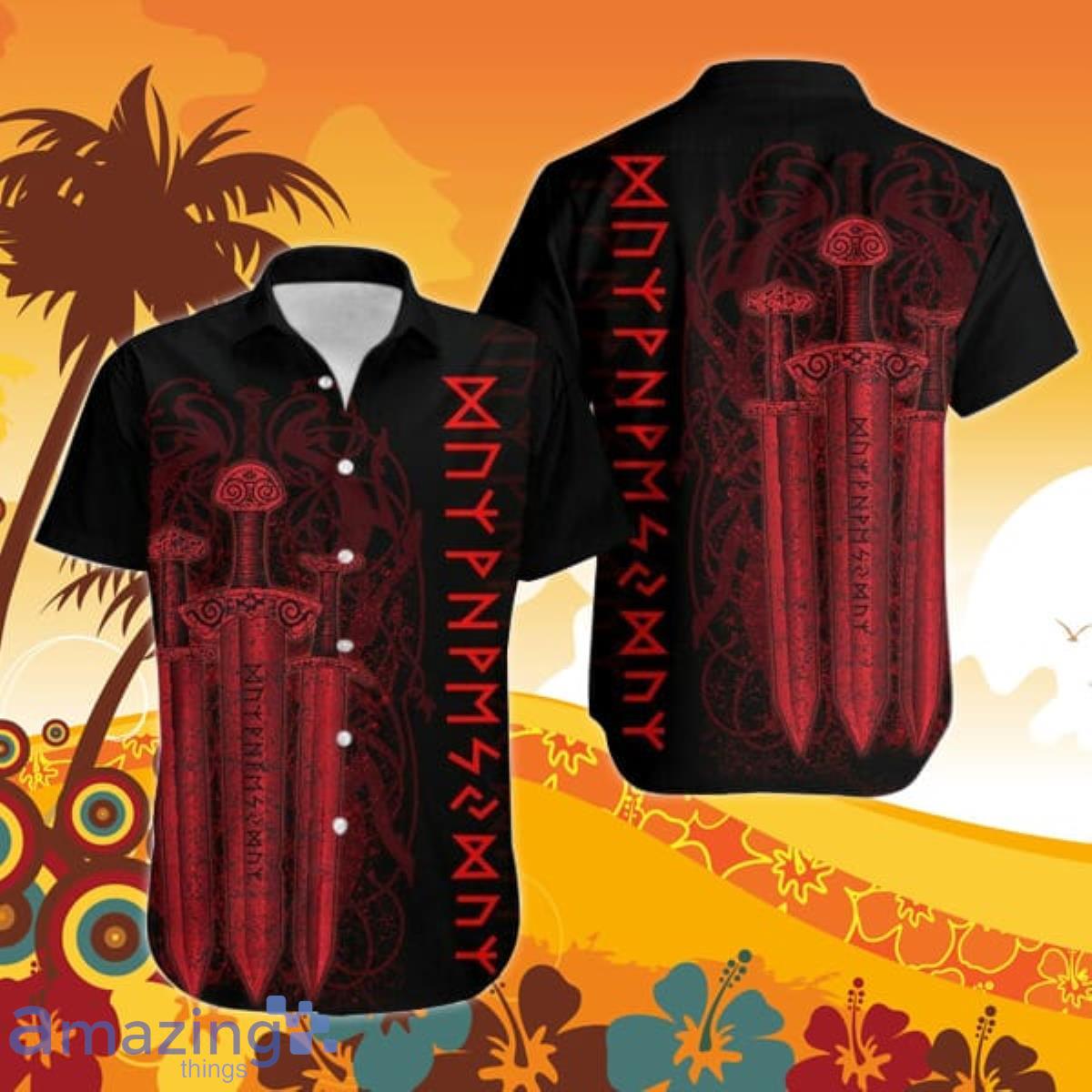 Viking Sword Hawaiian Shirt For Men Women Best Gift Product Photo 1