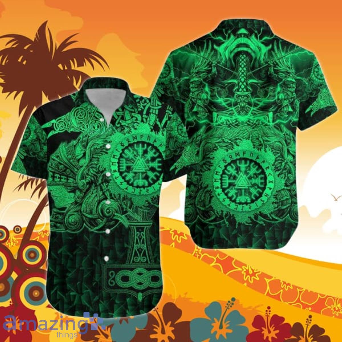Viking Valkyrie Hawaiian Shirt For Men And Women Style Gift Product Photo 1