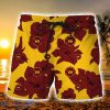 Washington Commanders Yellow Tropical Floral Hawaiian Shorts Gift For Fans