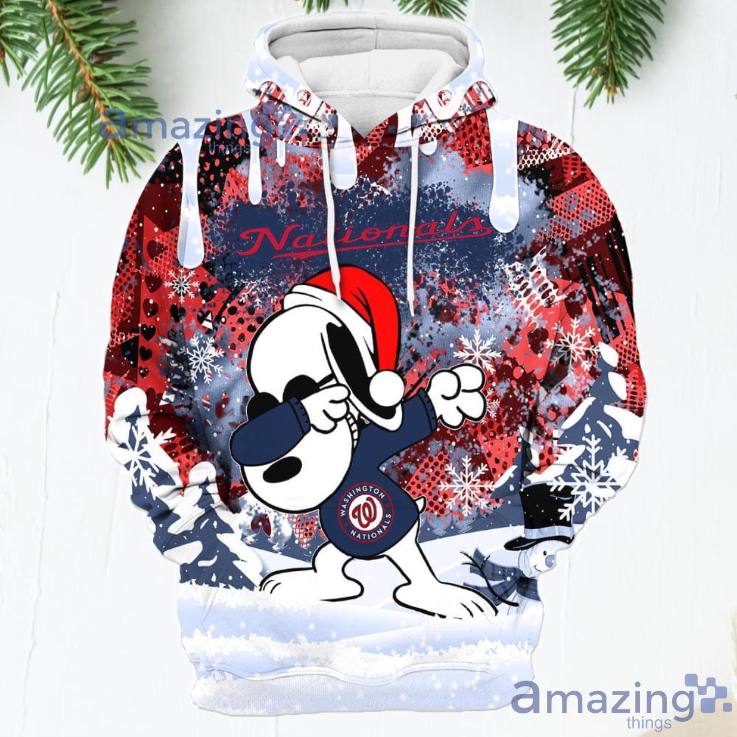 Washington Nationals Snoopy Dabbing The Peanuts Sports Football American  Christmas All Over Print 3D Hoodie - Banantees