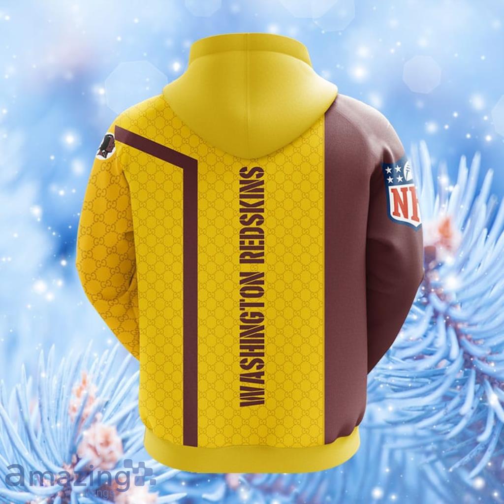 Washington Redskins NFL Yellow Unisex Hoodie, Zip Hoodie 3D All Over Print  For Fans