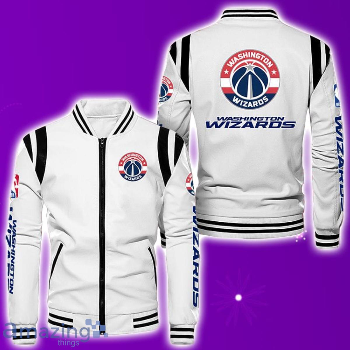 Washington Wizards Leather Bomber Jacket Best Gift For Men And Women Fans