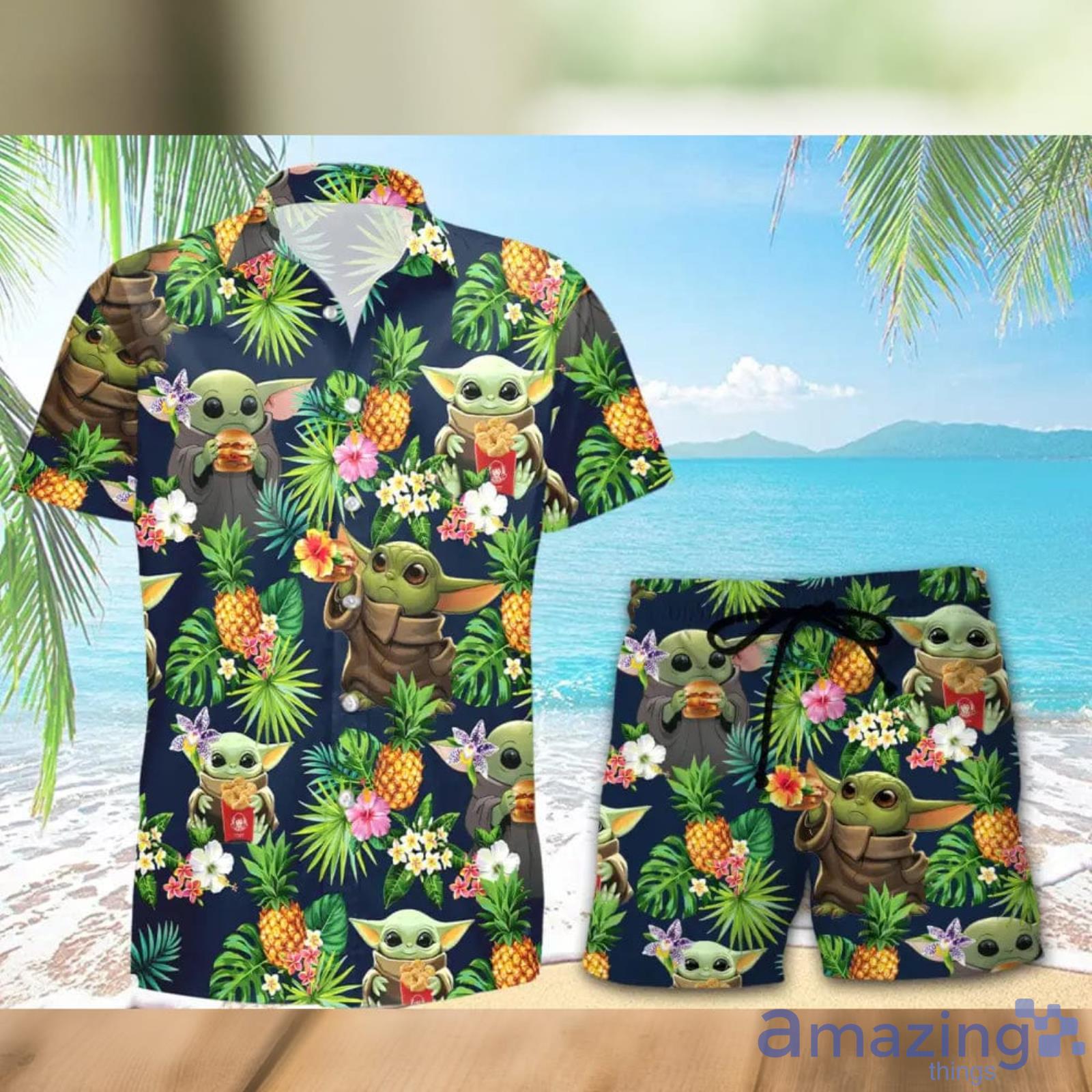 Pineapple Hawaiian Shirt Tropical Pineapple 3D Hawaiian Shirt - T-shirts  Low Price