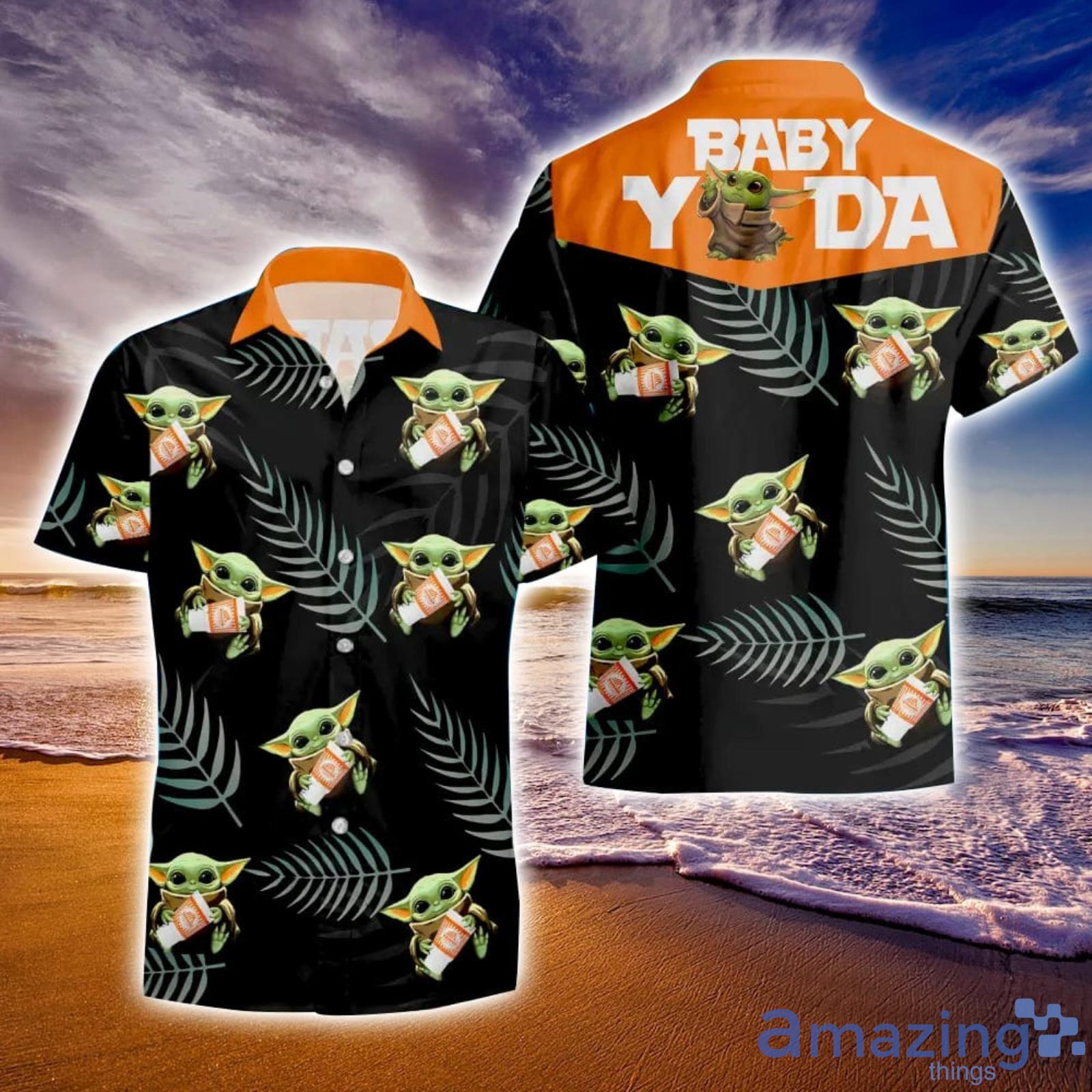 Whataburger Baby Yoda Lover Tropical Baseball Jersey Shirt