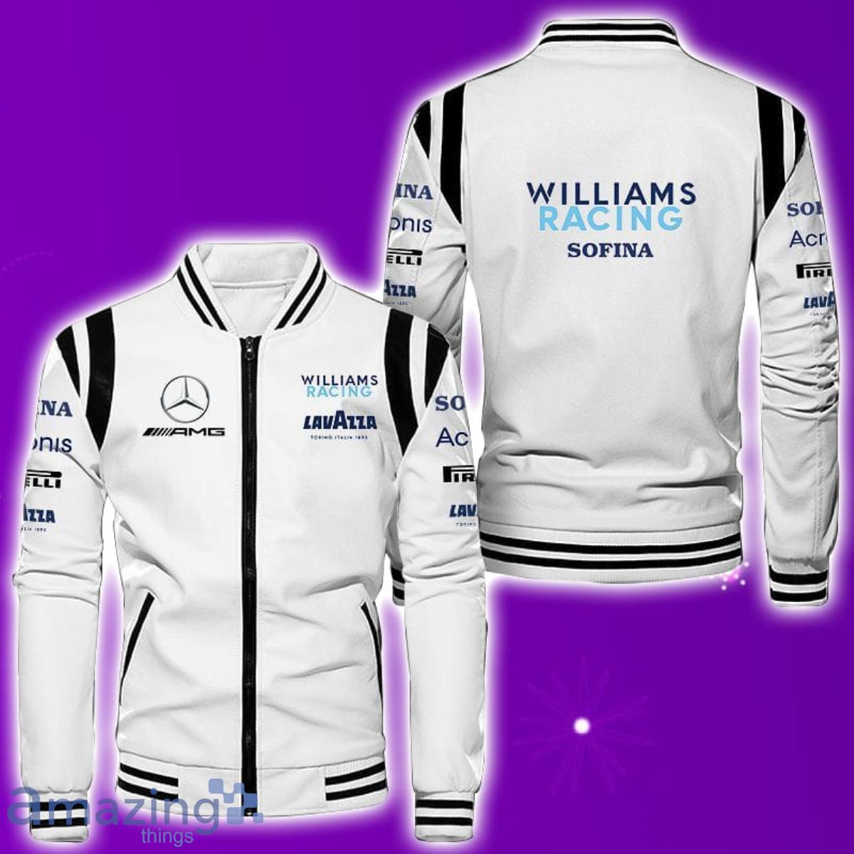 Williams Racing Leather Bomber Jacket Best Gift For Men And Women Fans image Williams Racing Leather Bomber Jacket Best Gift For Men And Women Fans Product Photo 2