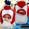 Xpo Sexy Lips 3D All Over printed Hoodie For Men And Women