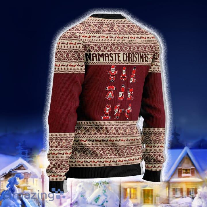 Yoga Santa Clause Gift For Christmas Holiday Ugly Christmas Sweater image Yoga Santa Clause Gift For Christmas Holiday Ugly Christmas Sweater Product Photo 3