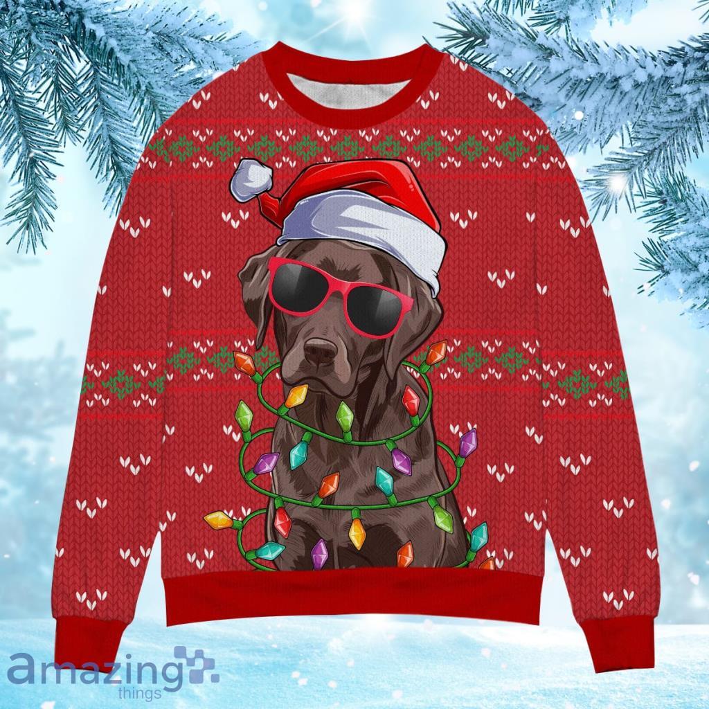 Funny Labradoor Christmas Ugly Sweater Gift For Dog Lover Product Photo 1