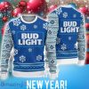 3D Bud Light Classic Ugly Christmas Sweater Unisex Gift