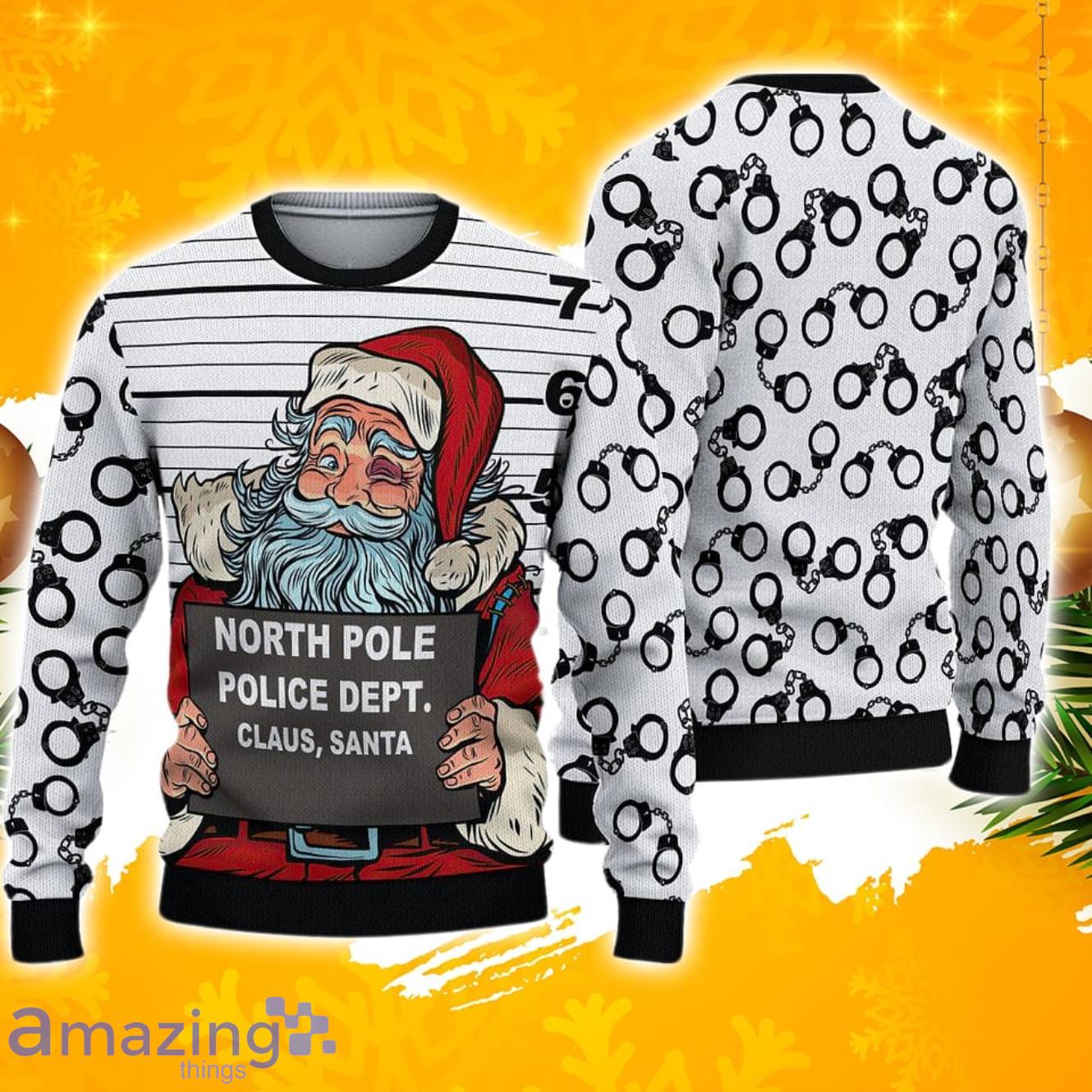 Police ugly 2024 christmas sweater