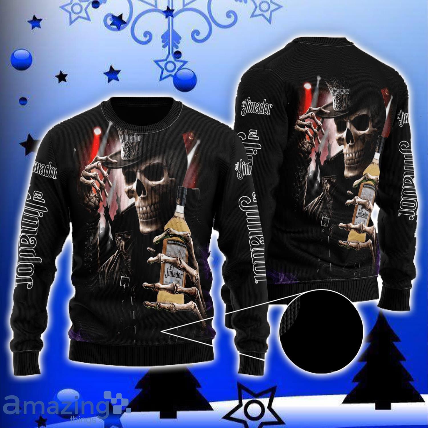 Skull El Jimador All Over Print 3D Sweater Halloween Gift image Skull El Jimador All Over Print 3D Sweater Halloween Gift Product Photo 1