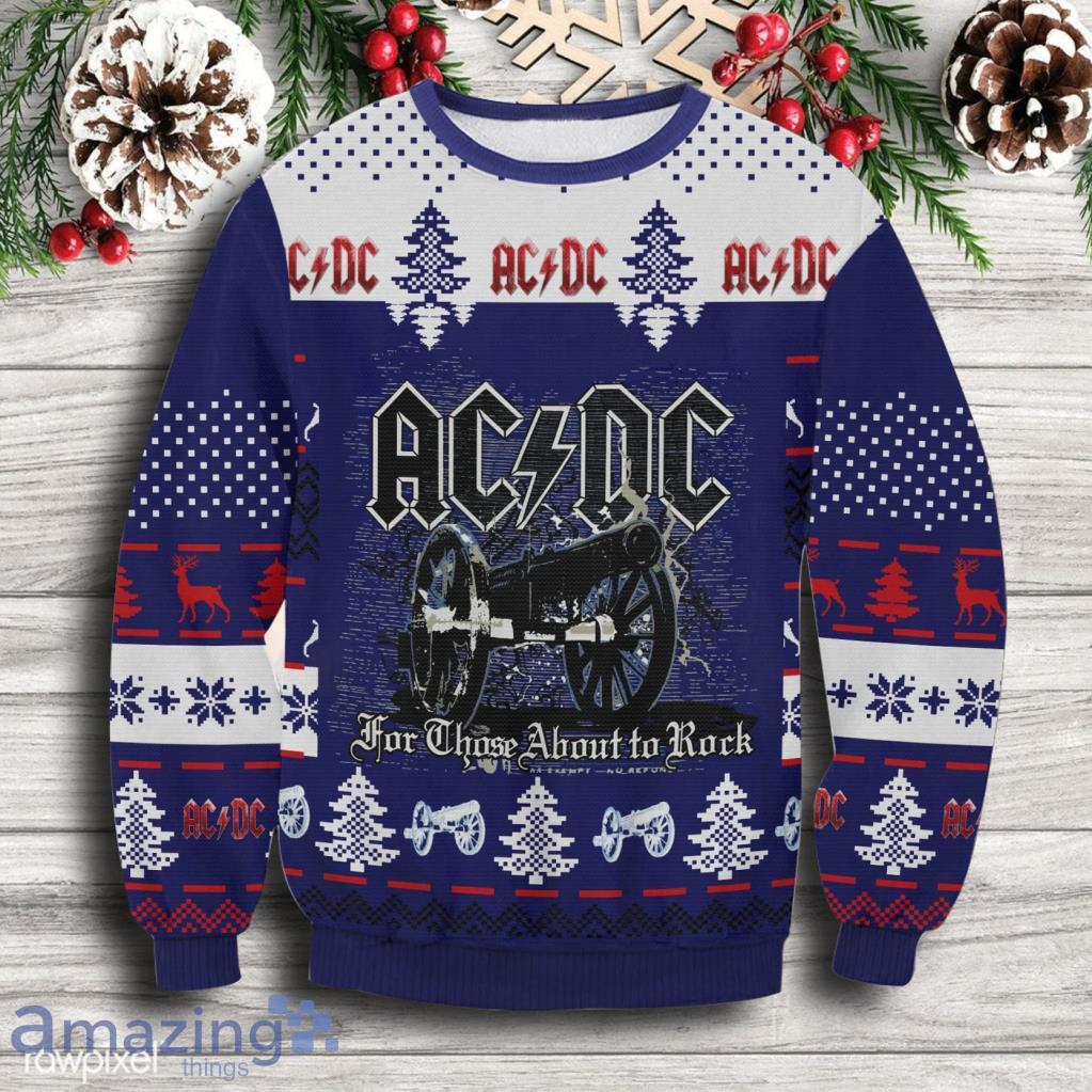 Acdc Christmas Ugly Sweater V8 Gift For Men And Women image Acdc Christmas Ugly Sweater V8 Gift For Men And Women Product Photo 1
