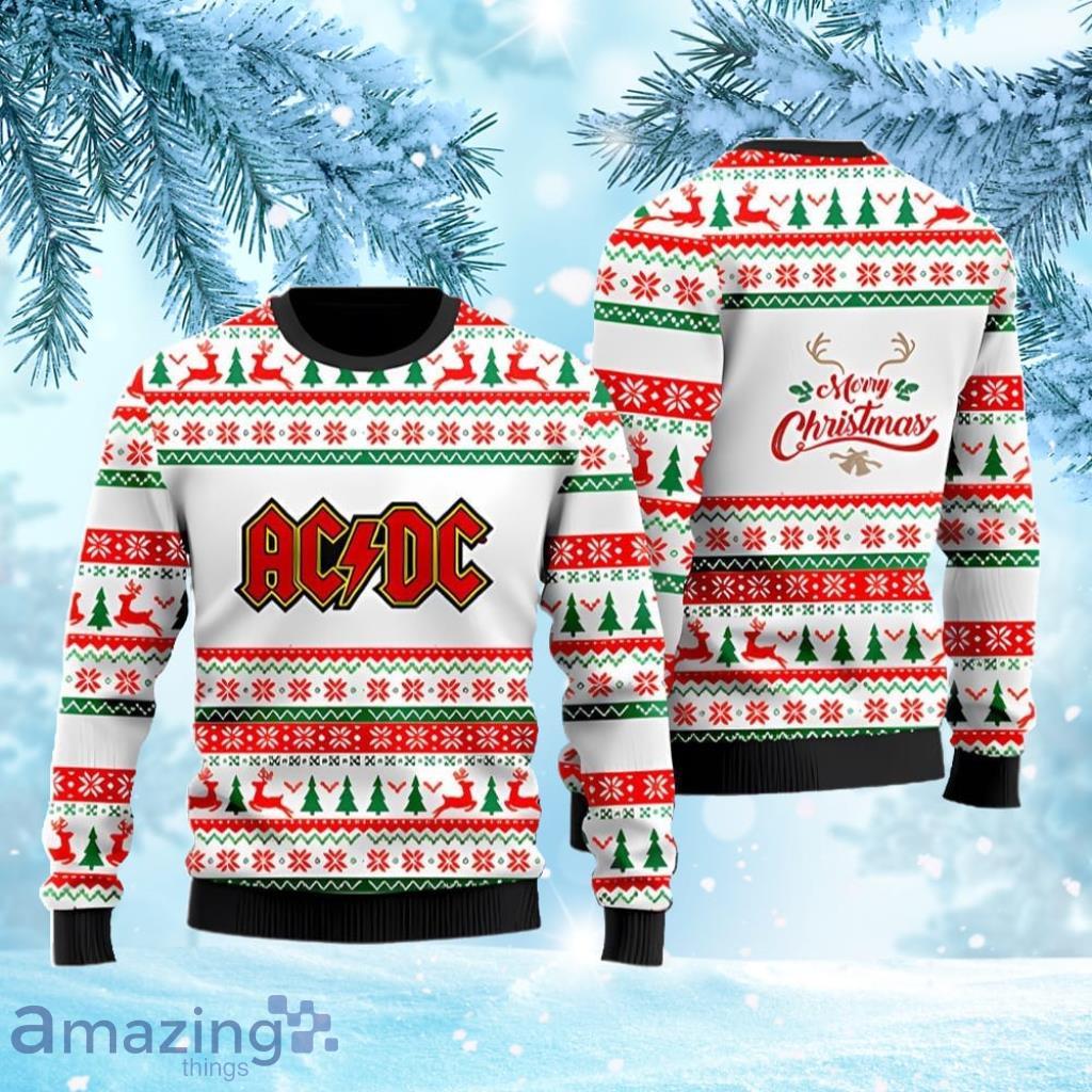 ACDC Rock Band Ugly Christmas Sweater ACDC Sweatshirt Music