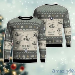 AH-1Z Viper AH1Z Ugly Christmas Sweater Veteran Christmas Gift Sweater Product Photo 1