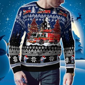 Albemarle County Fire Rescue Christmas AOP Ugly Sweater Christmas Season Gift Product Photo 2