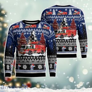 Albemarle County Fire Rescue Christmas AOP Ugly Sweater Christmas Season Gift Product Photo 1