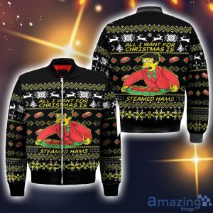 All I Want For Christmas Is Steamed Hams 3D All Over Printed Ugly Christmas Sweater Sweatshirt Hoodie Christmas Gift Product Photo 2