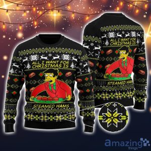 All I Want For Christmas Is Steamed Hams 3D All Over Printed Ugly Christmas Sweater Sweatshirt Hoodie Christmas Gift Product Photo 1