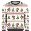 Amazing Bigfoot Ugly Christmas Sweater Gift Knitting Sweater V2