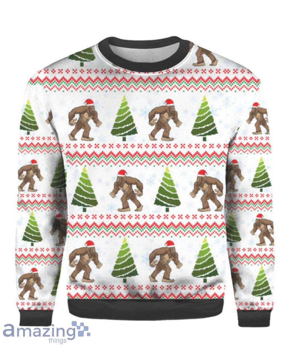 Amazing Bigfoot Ugly Christmas Sweater Gift Knitting Sweater V2 Product Photo 1